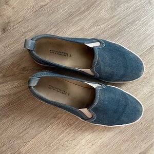 Divided by H&M Canvas Wedges Slip on Sneakers Shoes Size US 6 Women